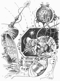 Heft PR 1350: Perry Rhodan in der LEDA Zeichner: Johnny Bruck © Heinrich Bauer Verlag KG, Hamburg