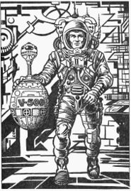 Heft PR 994: Jen Salik mit Vario-500 Zeichner: Themistokles Kanellakis © Heinrich Bauer Verlag KG, Hamburg