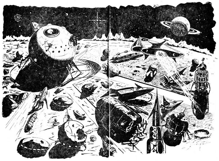 Die Stadt Uzruh Atlan 112 Zeichner: Johnny Bruck © Heinrich Bauer Verlag KG, Hamburg