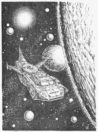 Heft PR 970: NYLE - Lichtzelle des Orbiters Zeichner: Themistokles Kanellakis © Heinrich Bauer Verlag KG, Hamburg